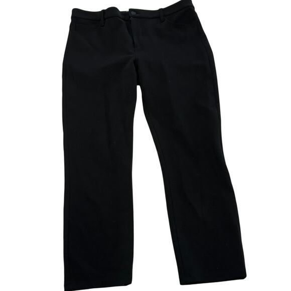 L'Agence Pants‎ Womens 30 Black Gigi Ponte Ankle Crop Trousers Career - Picture 1 of 9